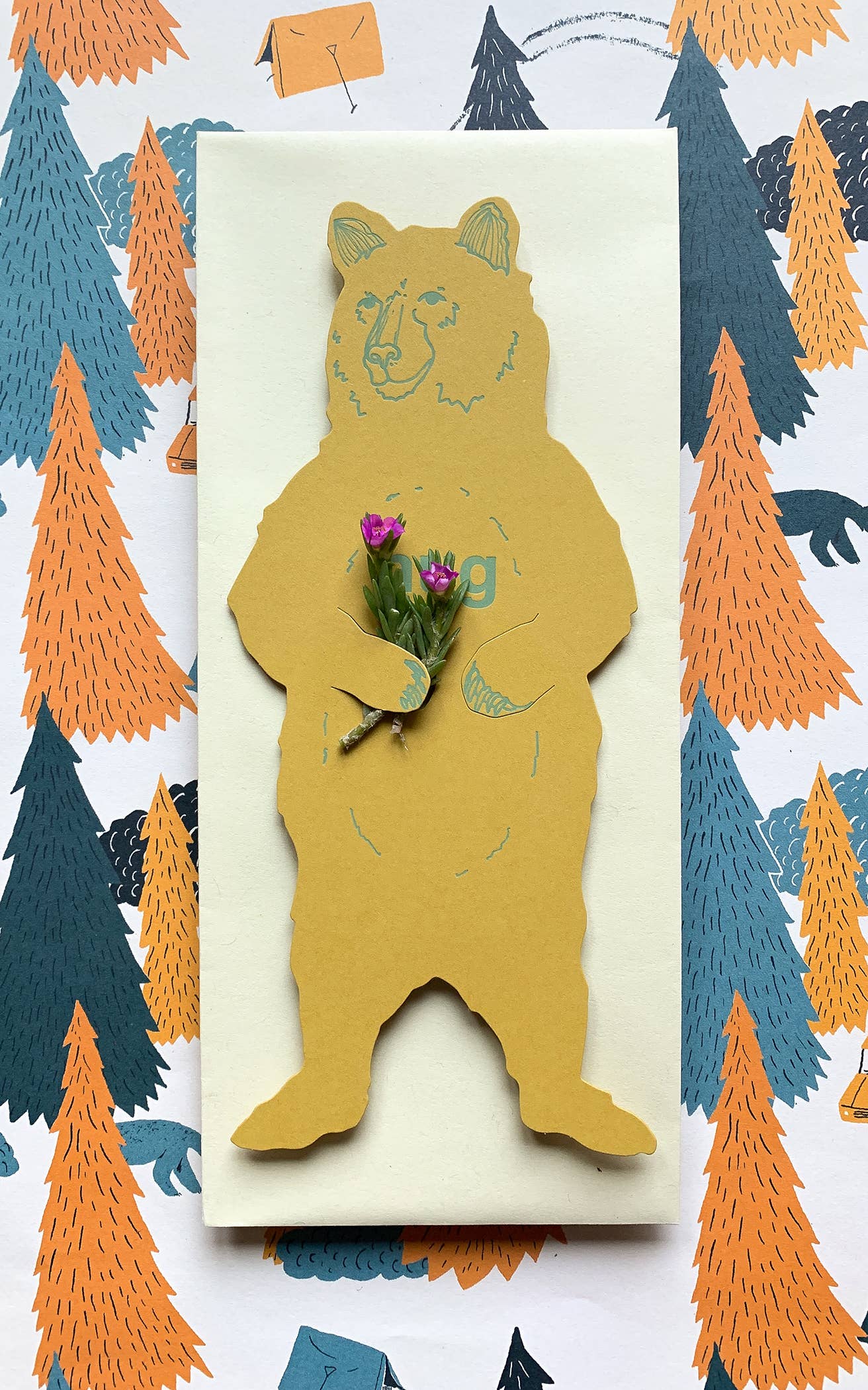 Gift Card Holder; Grizzly Bear Hug