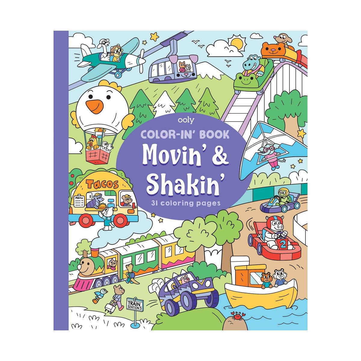 Ooly Color-In' Book: Movin' & Shakin'