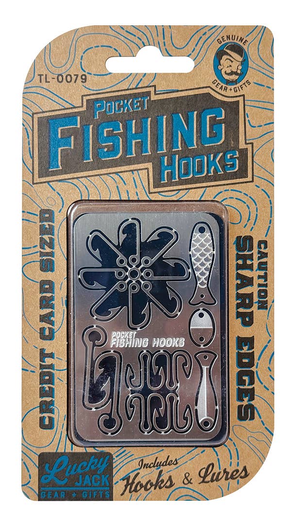 Pocket Fishing Hooks; Lucky Jack Adventure Card