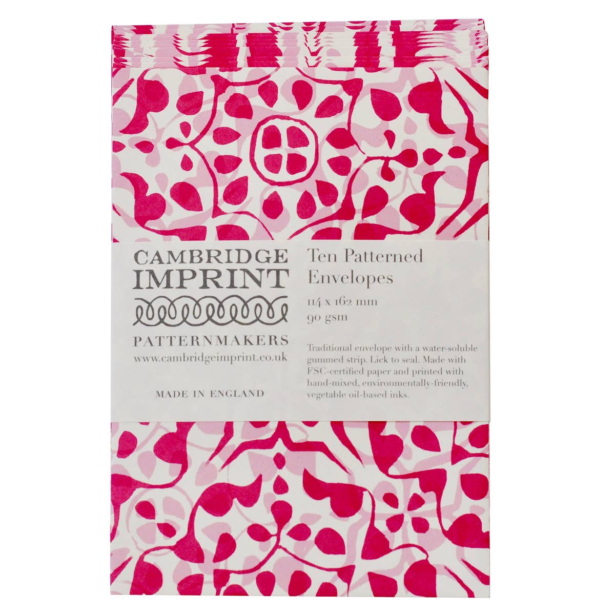 Patterned Envelopes (Packet of Ten); Dappled Eton Mess Design