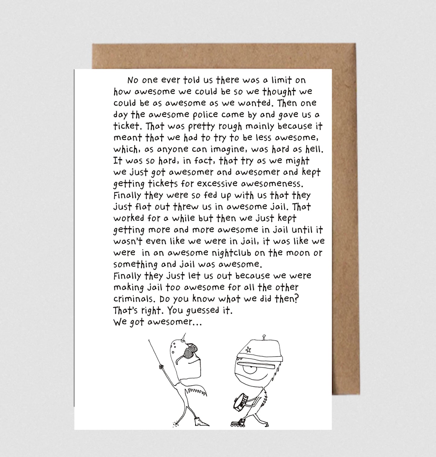 Greeting Card; Awesomer