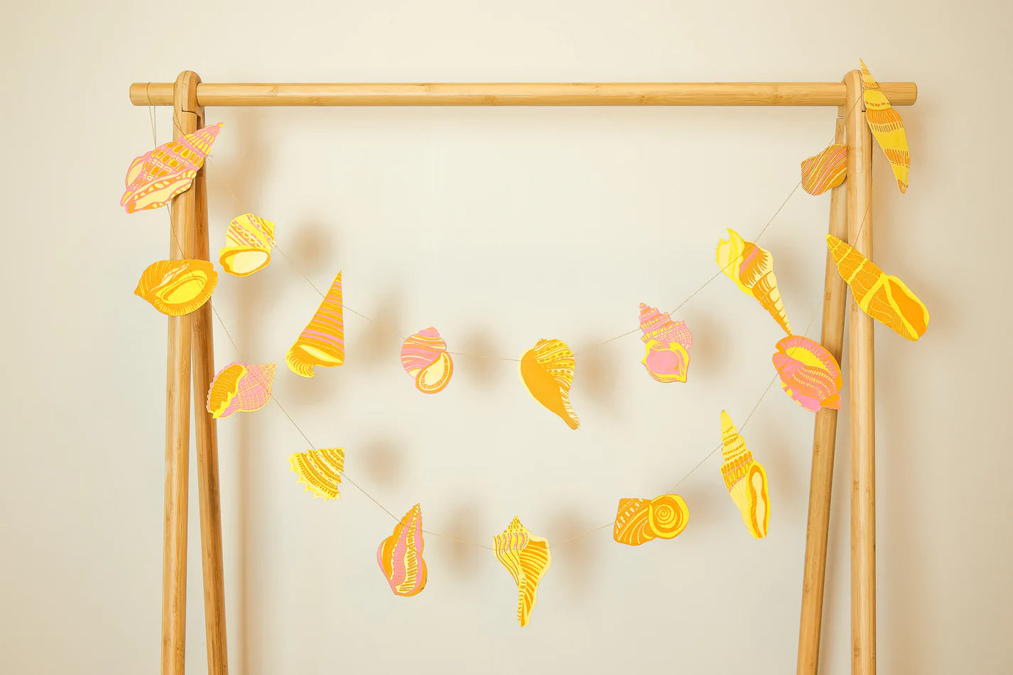 Sewn Garland; Shell By East End Press (9.8 ft Long)