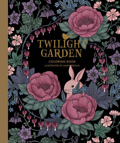 Mature Coloring Book; Twilight Garden