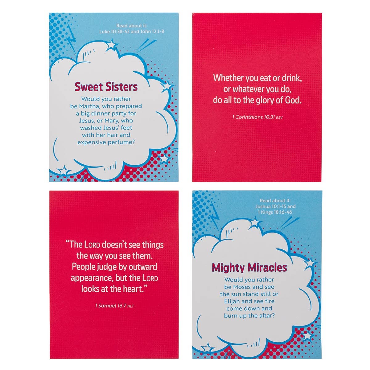 Conversation Starters for Families; Would you Rather (Bible Theme)