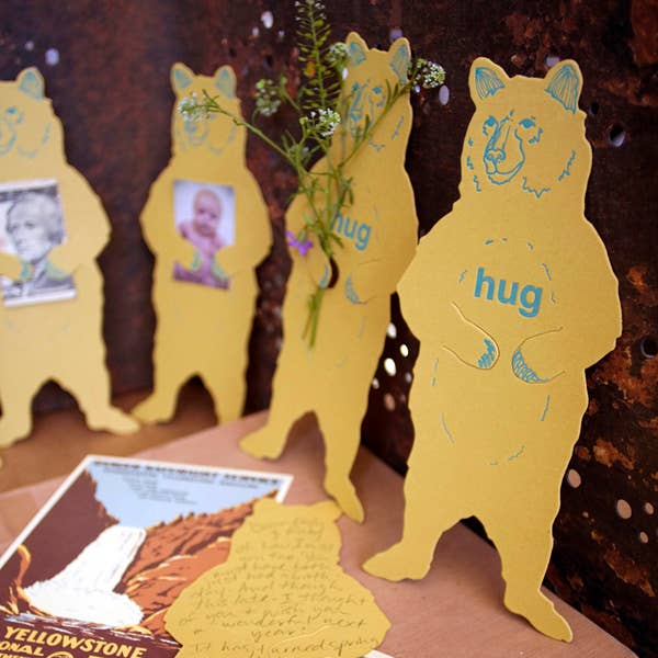 Gift Card Holder; Grizzly Bear Hug