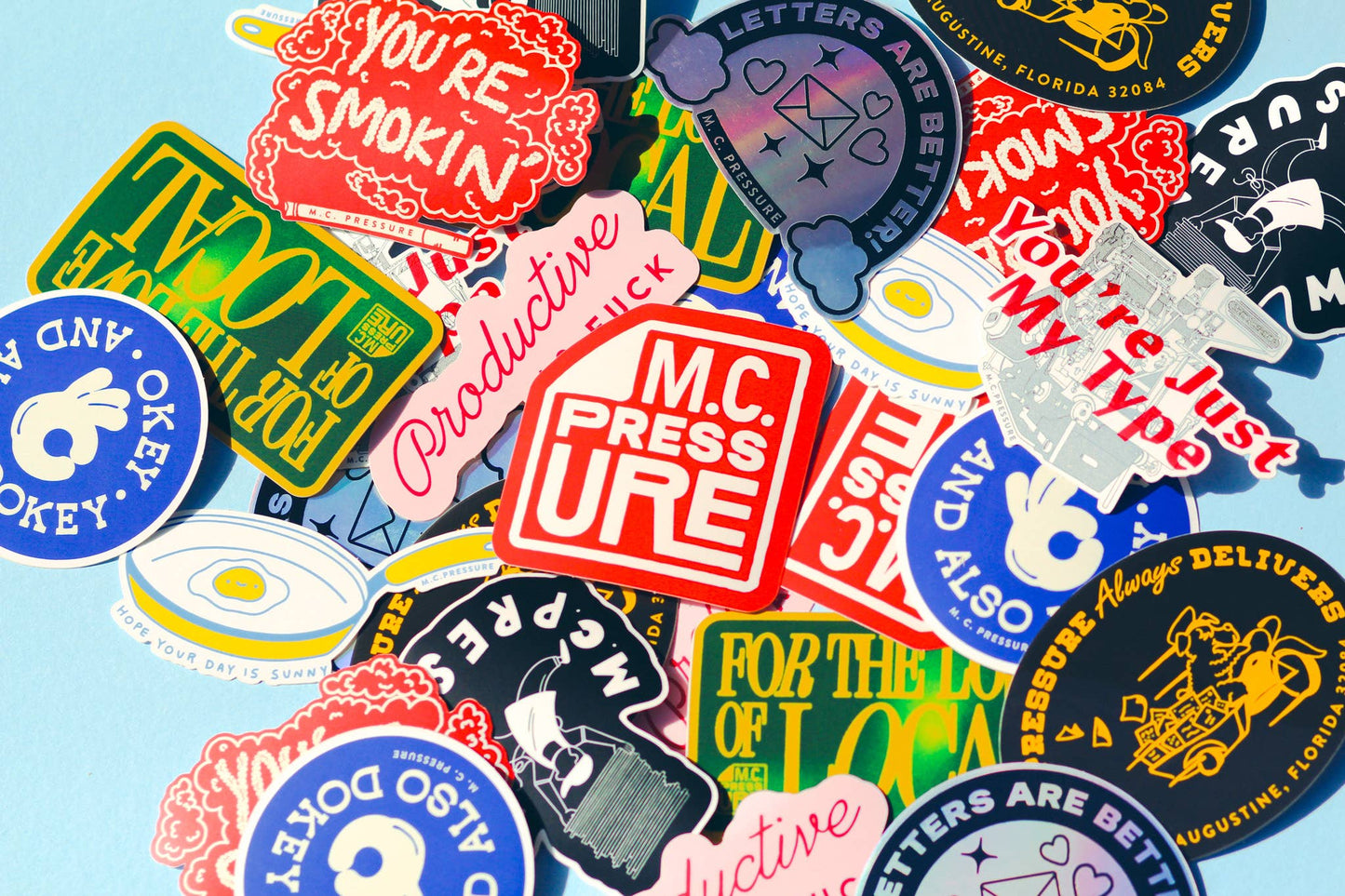 Vinyl Sticker; For The Love Of Local (Matte) By M.C. Pressure