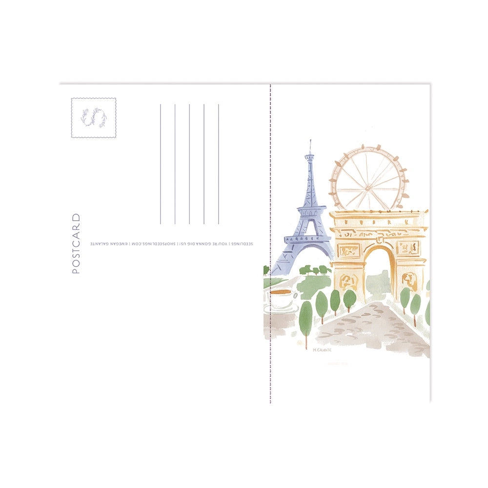 Seedlings Bon Voyage Postcard Calendar