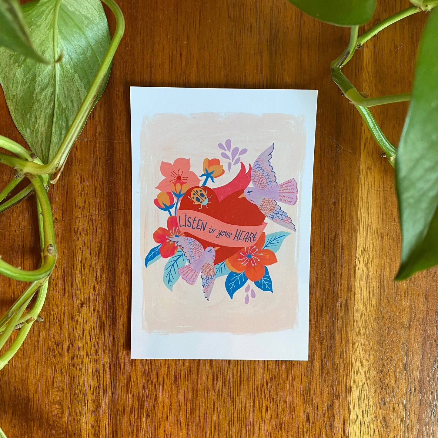 Postcard Set; Positive Affirmations (10 postcards) By Dream Folk Studio