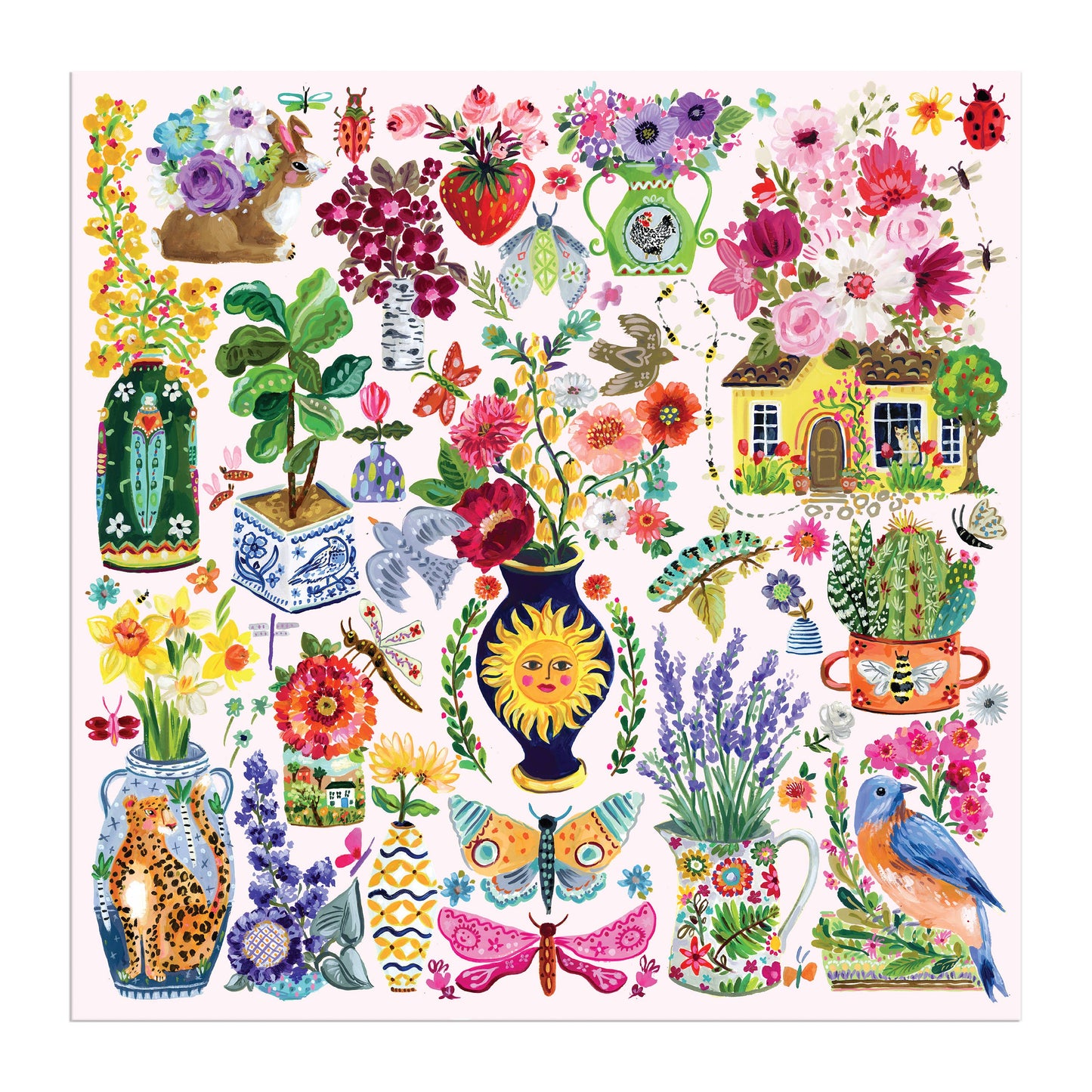 500 Piece Puzzle; Buzzy Bouquets