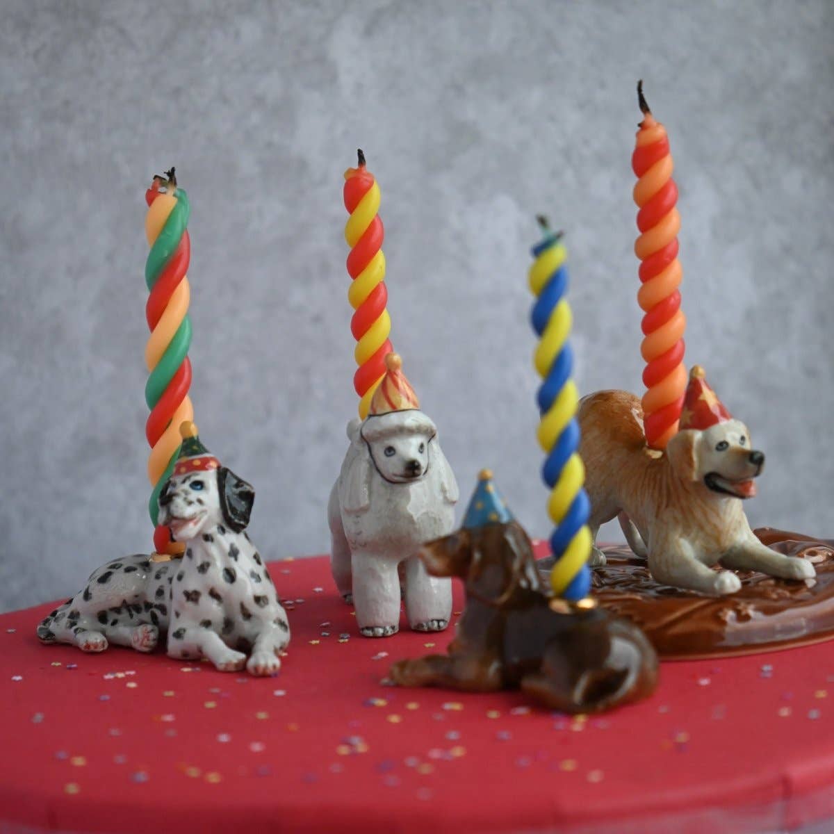 Camp Hollow Cake Topper; Poodle (Hand-Painted Porcelain)