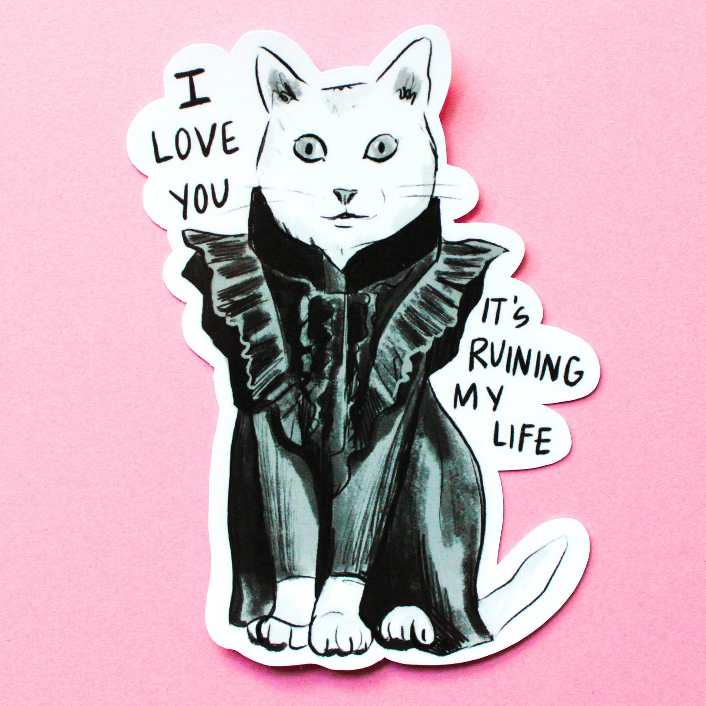 Vinyl Sticker; Fortnight Cat