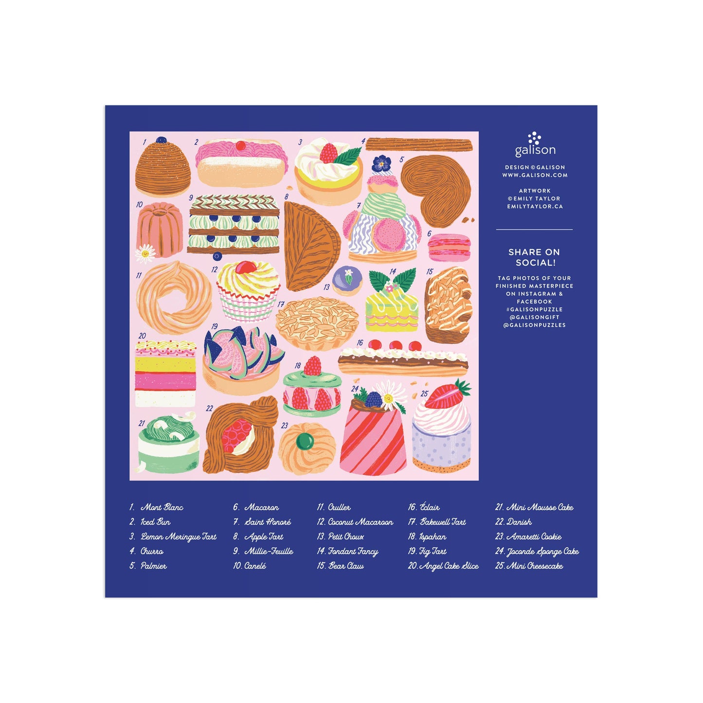 Jigsaw Puzzle; Sweet Confections (500 Piece Square Puzzle)
