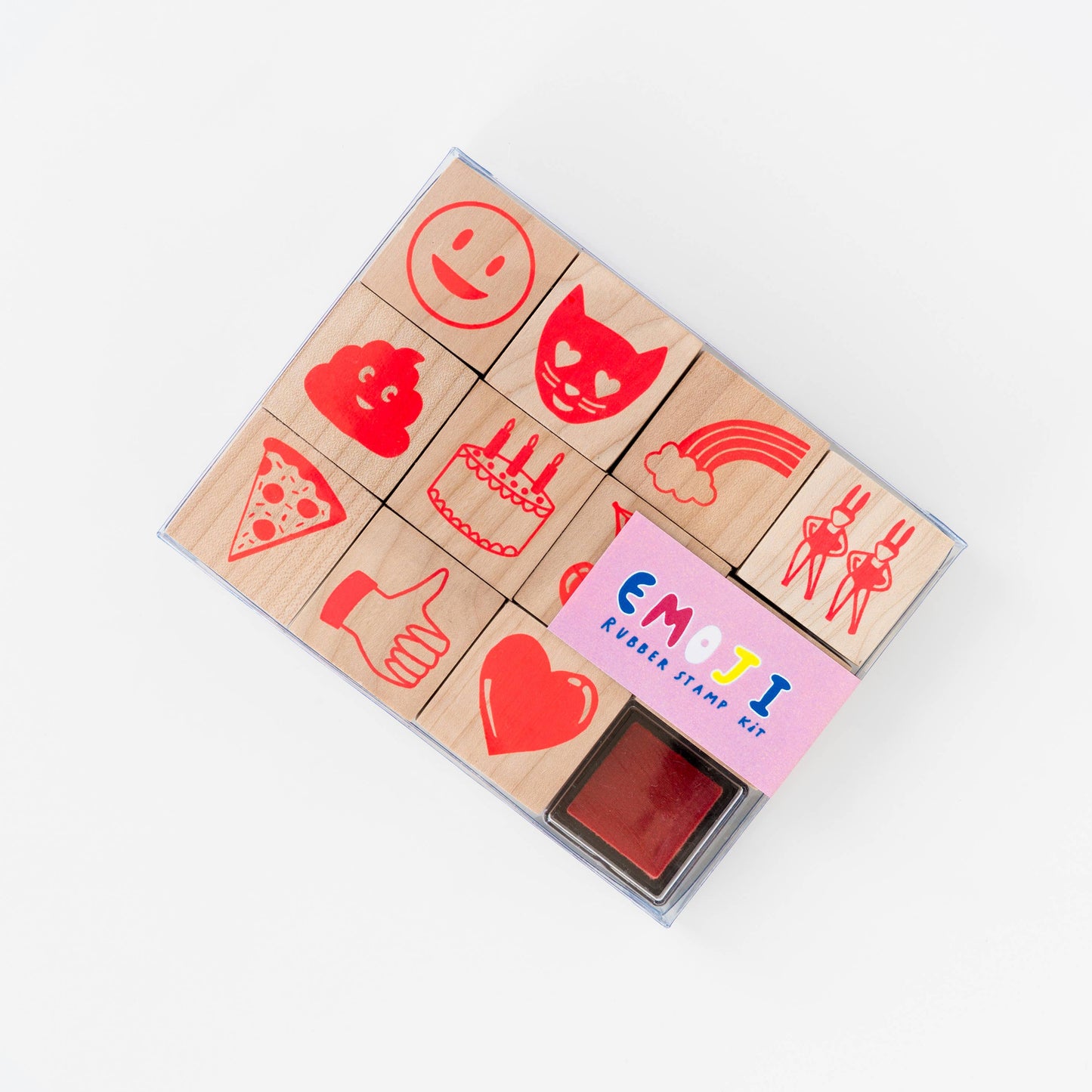 Stamp Kit; Emoji (Red Ink)