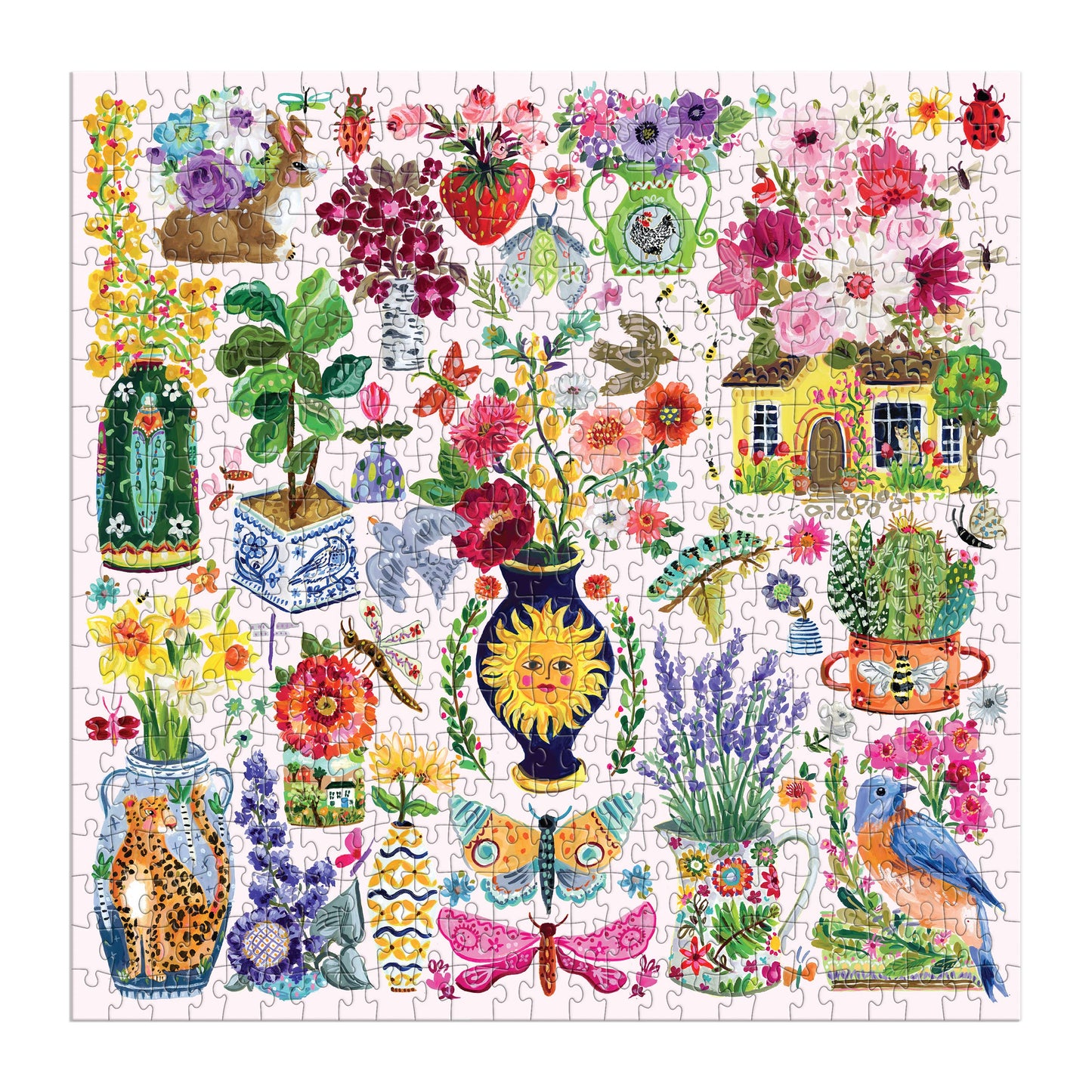 500 Piece Puzzle; Buzzy Bouquets