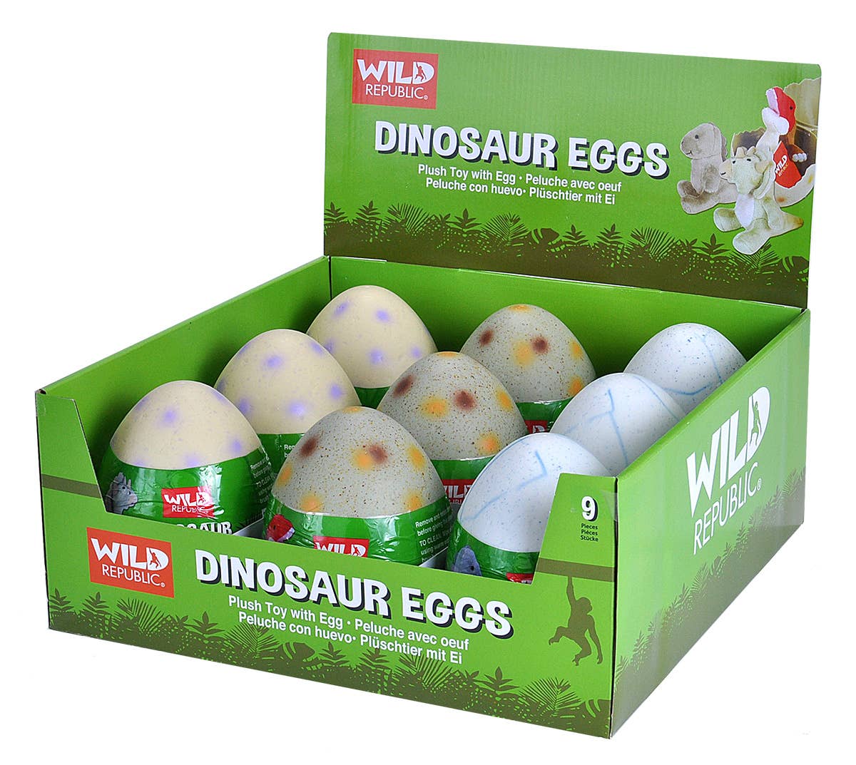 Plushie; Dinosaur Egg (T-Rex, Triceratops, & Diplodocus)