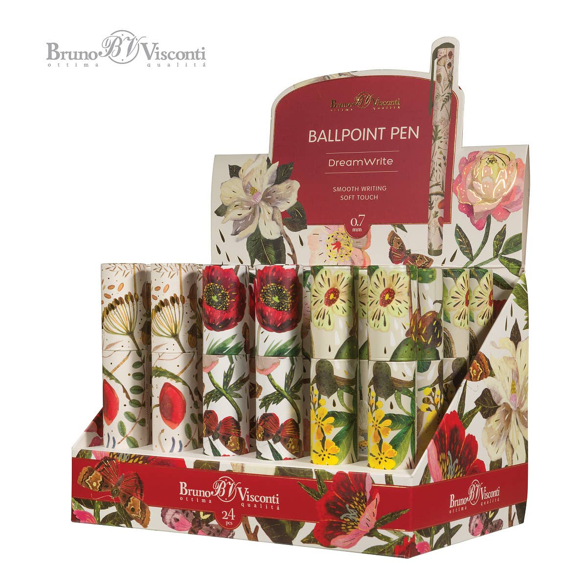 Ballpoint Pens; DreamWrite Bloom Flora Series (3 Designs)