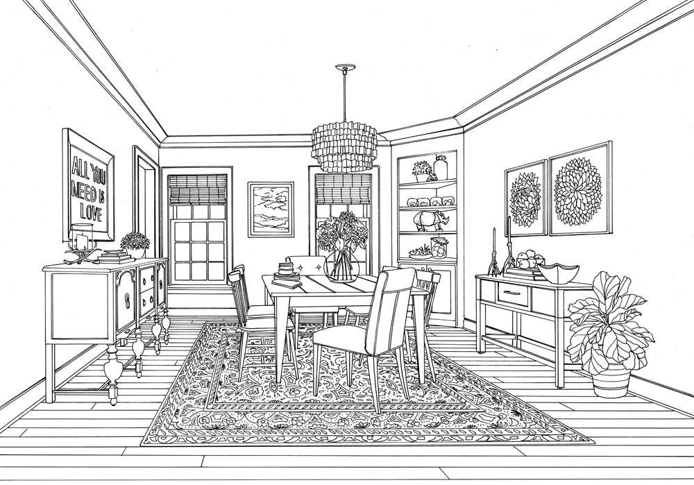 Coloring Book; Color At Home (80 Pages)