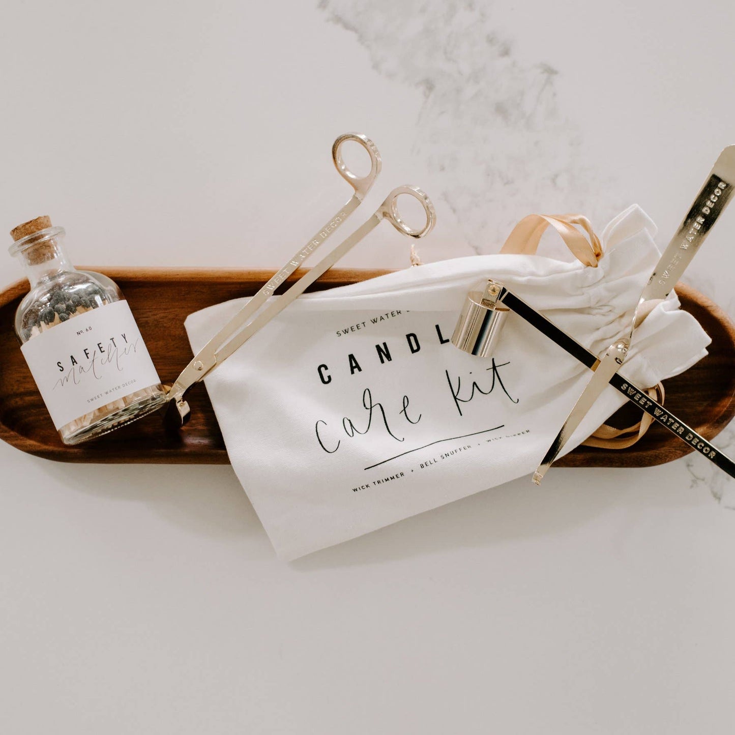 Gold Candle Care Kit By Sweet Water Decor