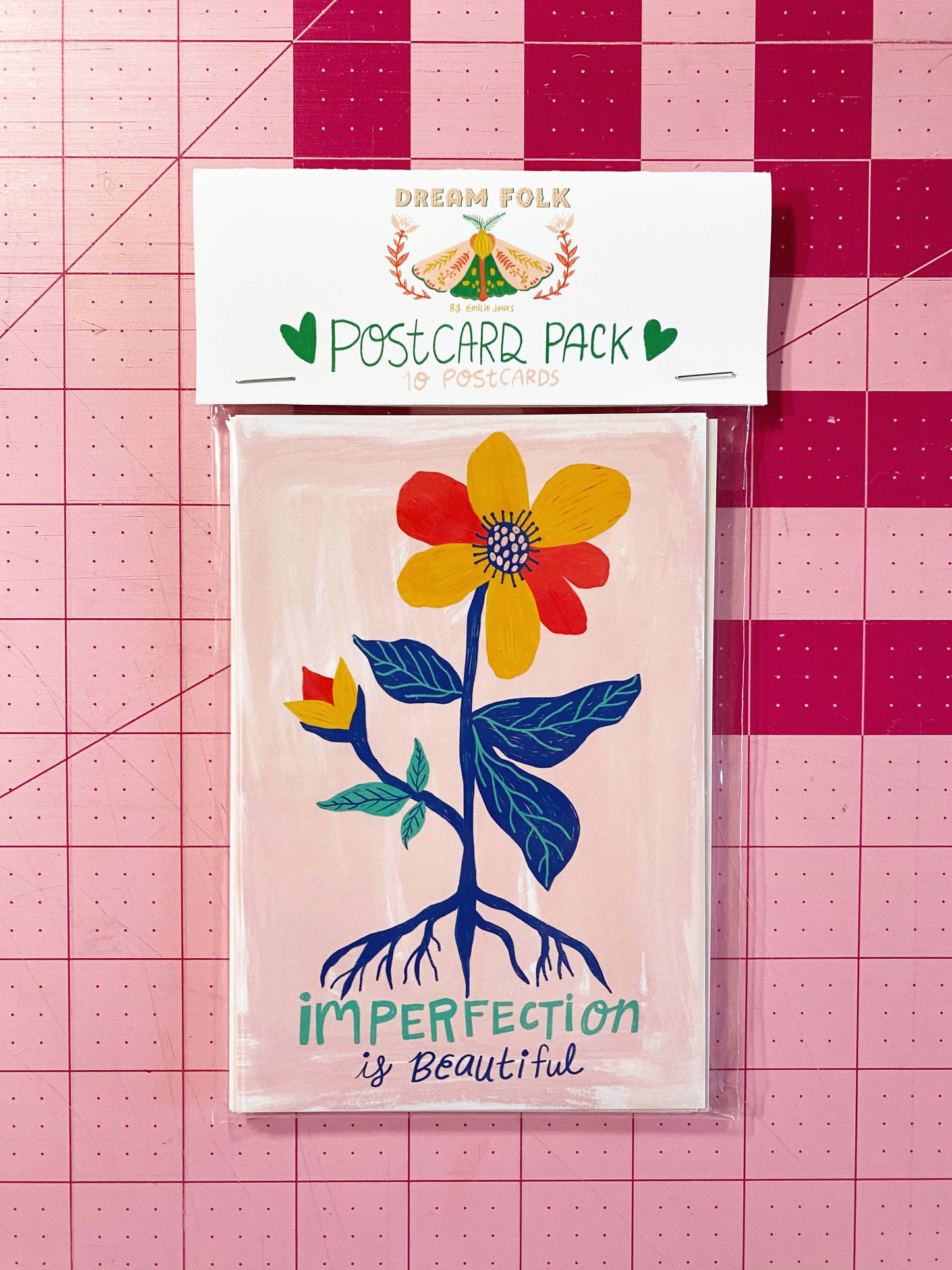 Postcard Set; Positive Affirmations (10 postcards) By Dream Folk Studio