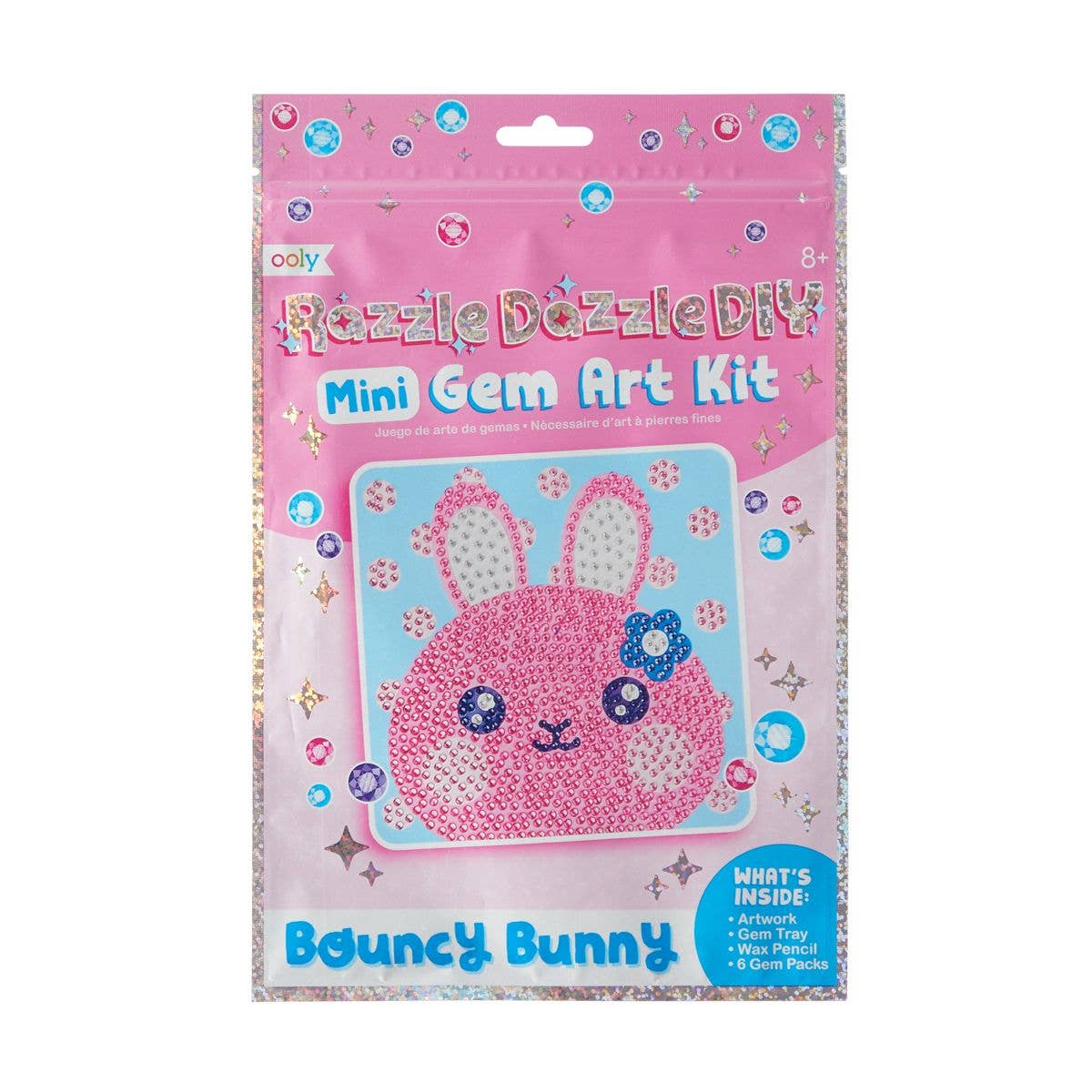 Ooly Razzle Dazzle D.I.Y. Mini Gem Art Kit; Bouncy Bunny