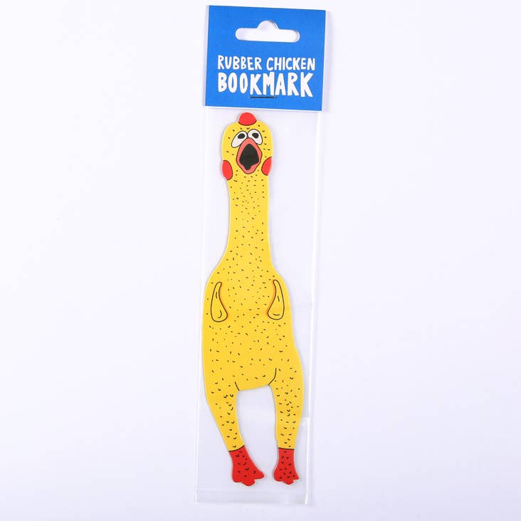 Bookmark; Rubber Chicken (Die Cut) By Humdrum Paper