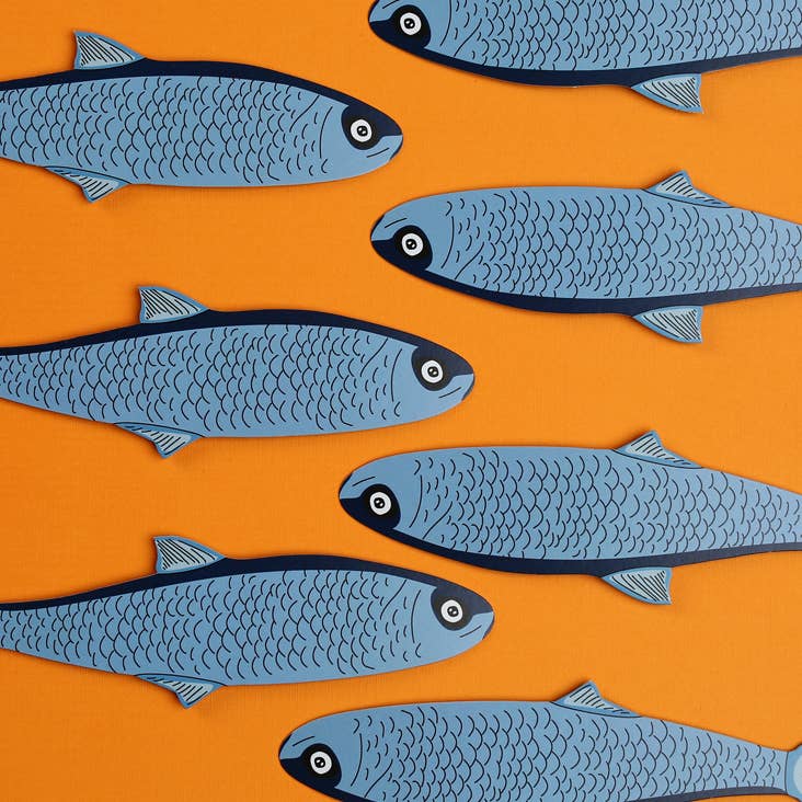 Bookmark; Fish (Die Cut) By Humdrum Paper