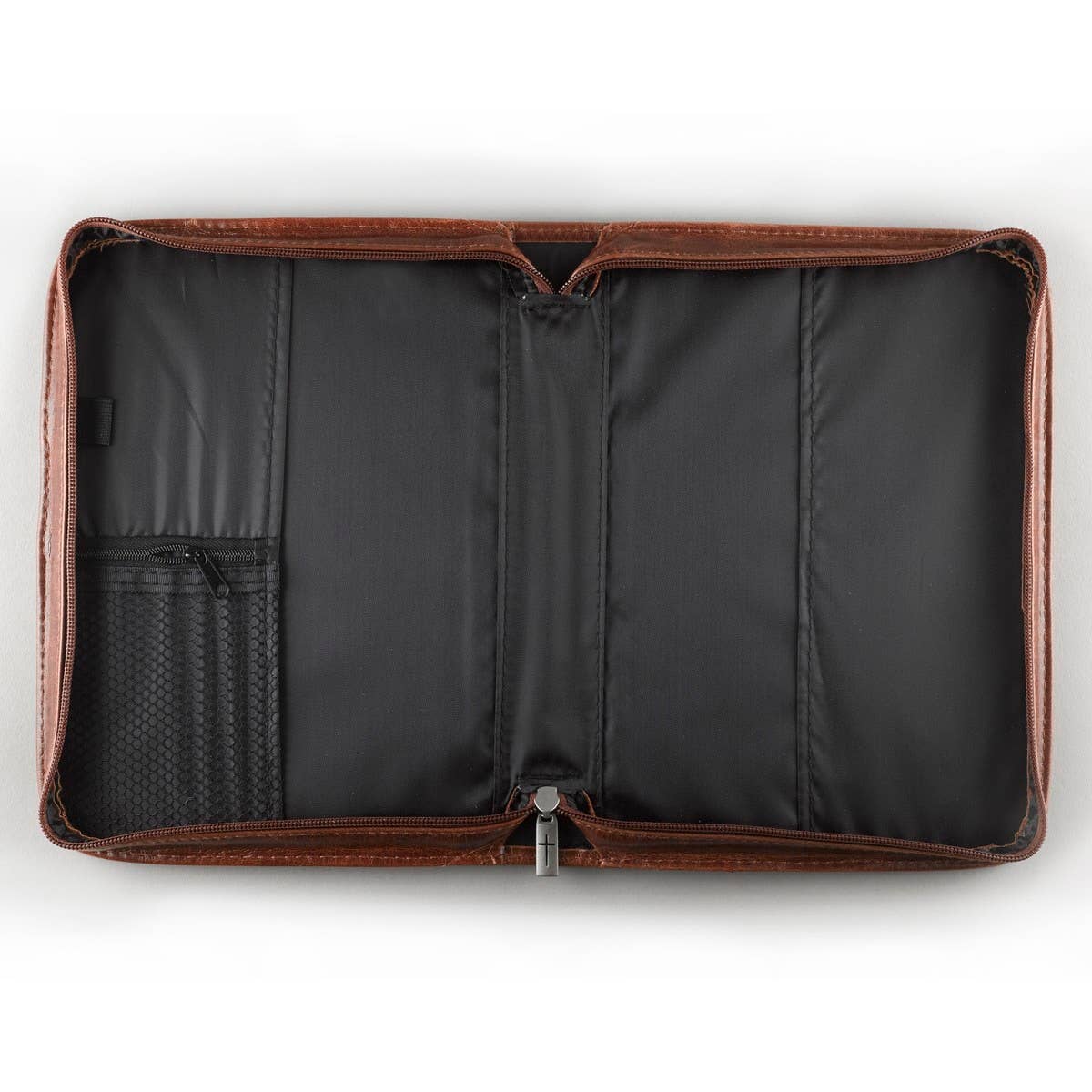 Bible Cover; Classic Brown Faith Badge