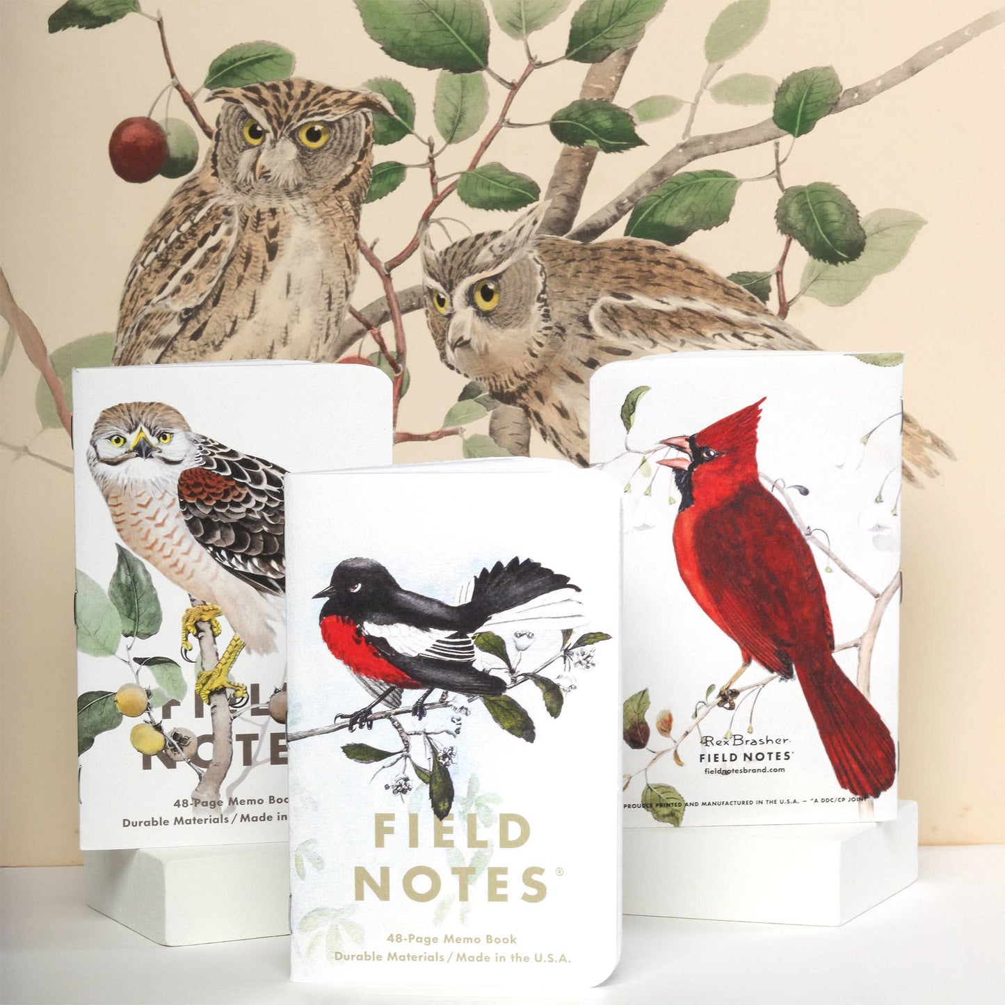 Field Notes; Birds and Trees of North America (Pack C: Redstart - Cardinal - Redshoulder Hawk)