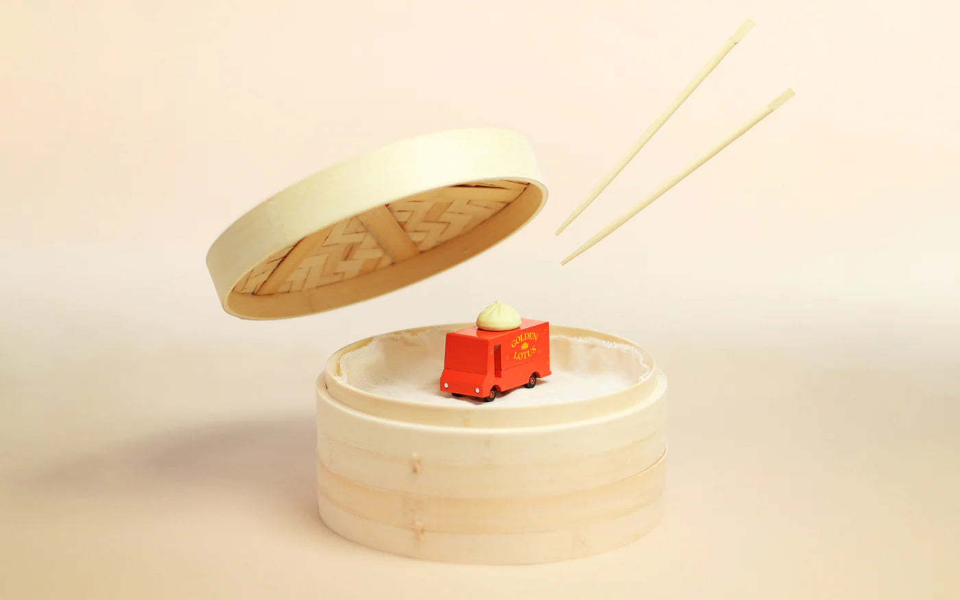 CandyLab Dumpling Van (Wooden Diecast Toy)