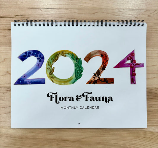 2024 Flora & Fauna monthly calendar