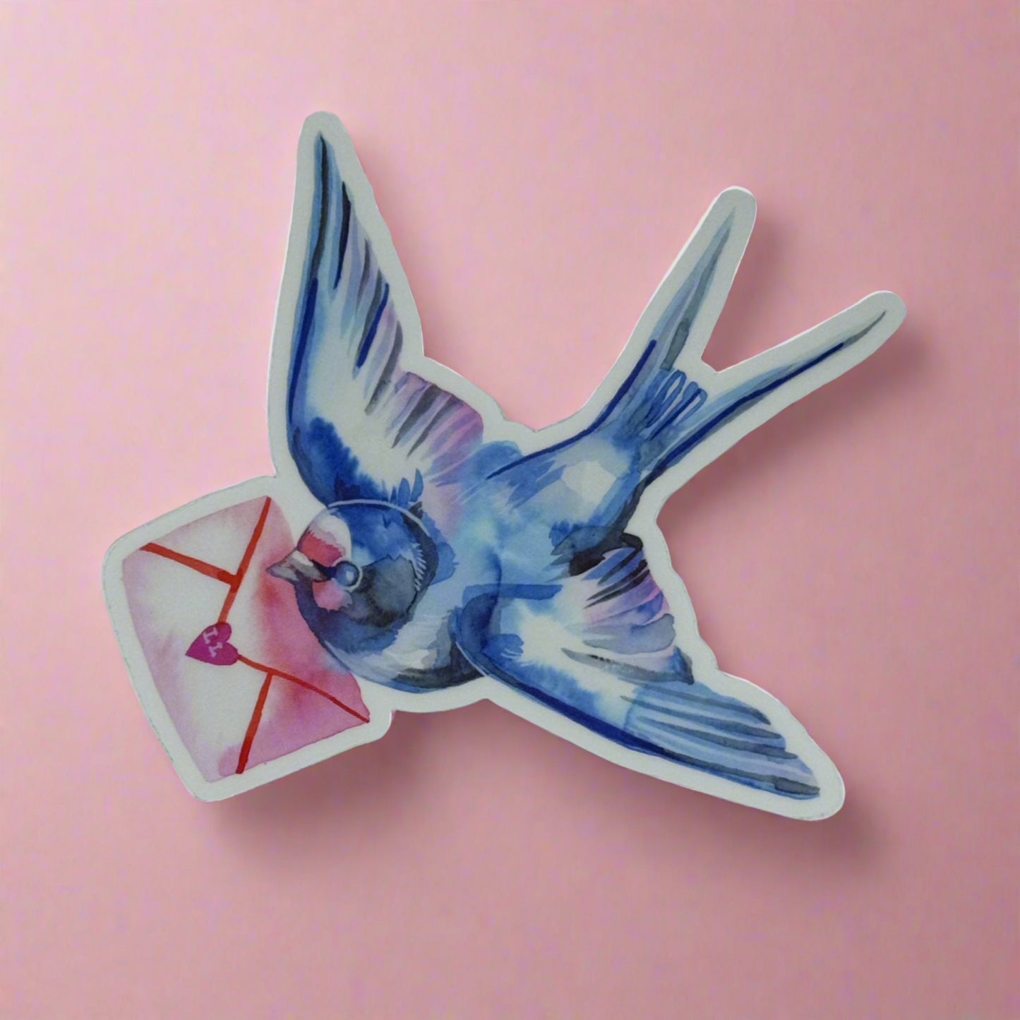 Vinyl Sticker; Love Letter Bird - Made By Shellie