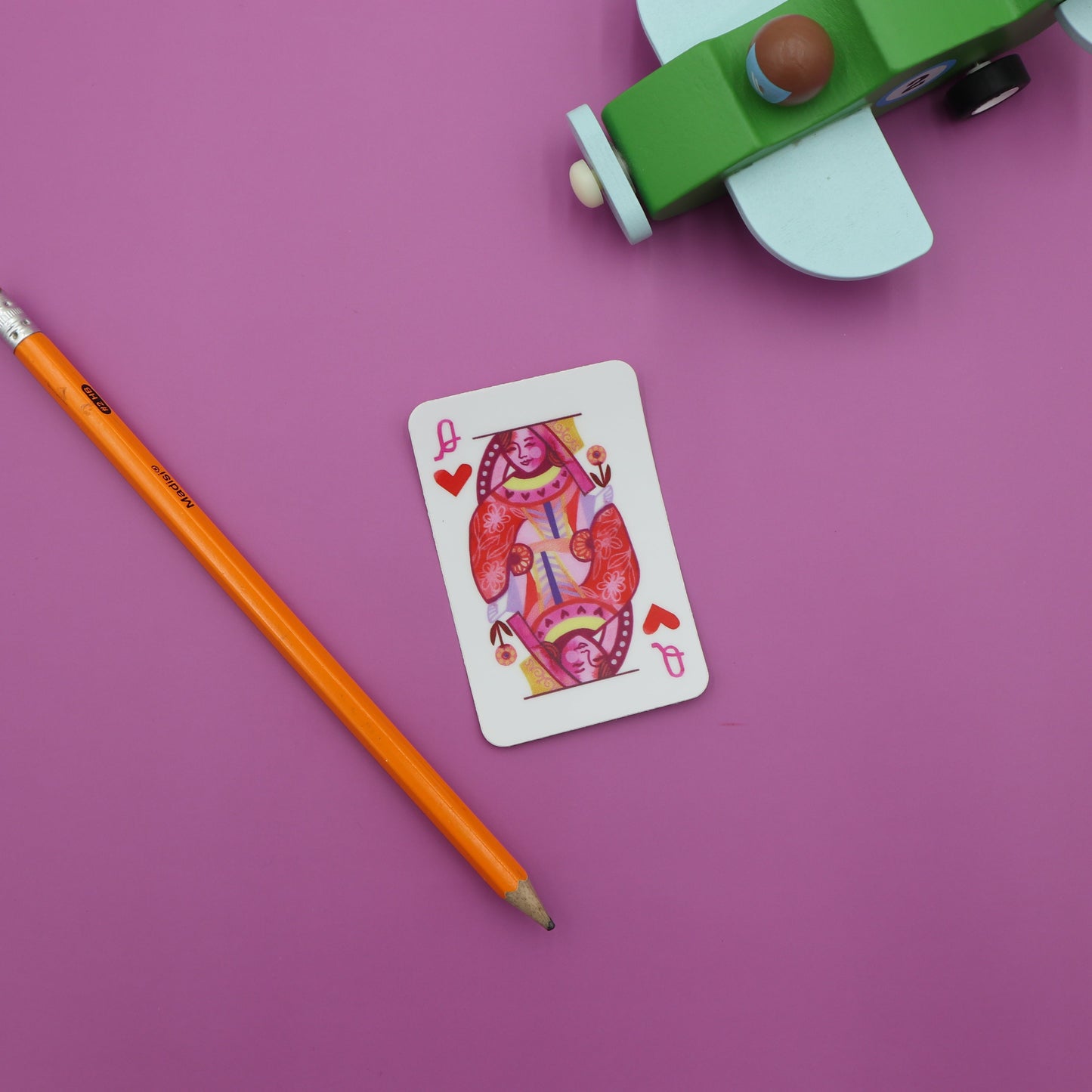 Vinyl Sticker; Queen of Hearts - Made By Shellie