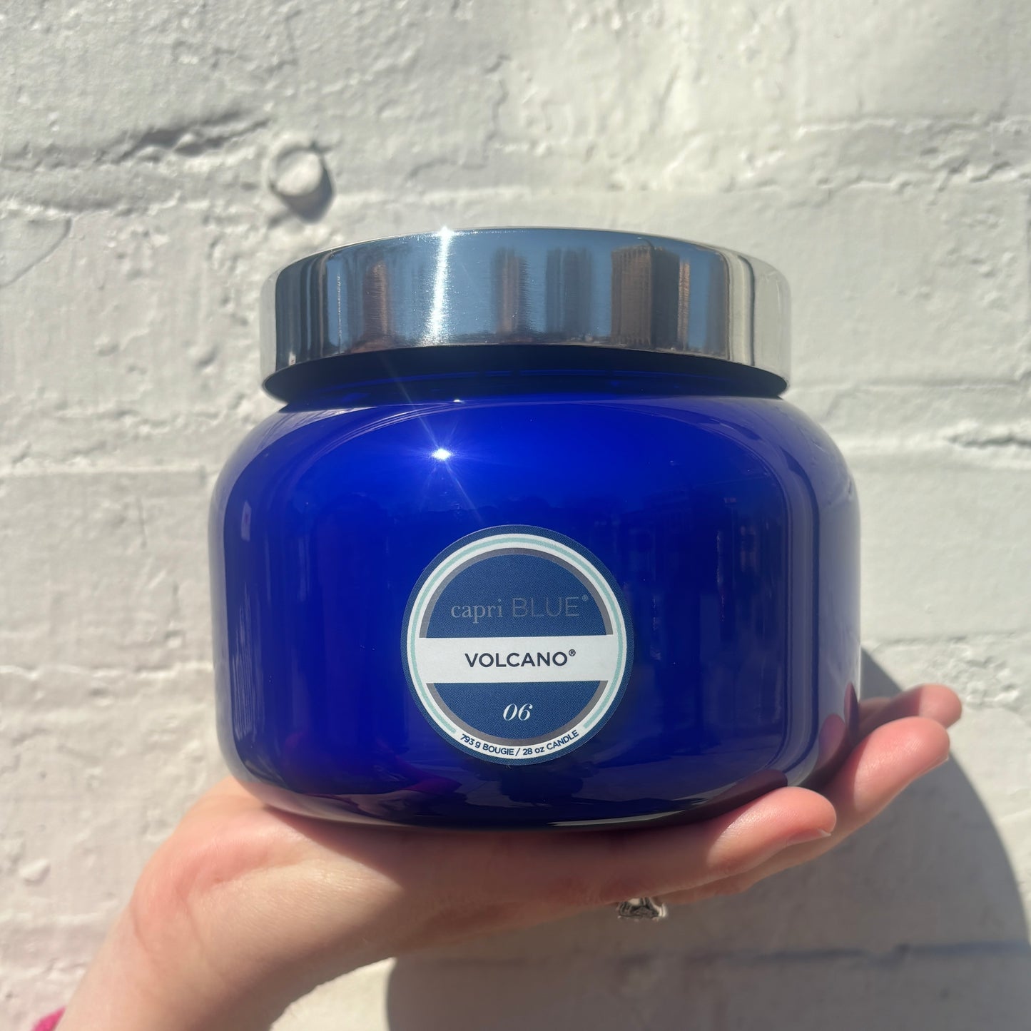 Volcano Signature Blue, Oversized Jar, 28 oz