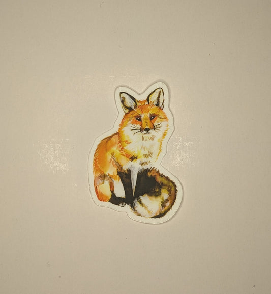 Made By Shellie Sticker Sitting Fox
