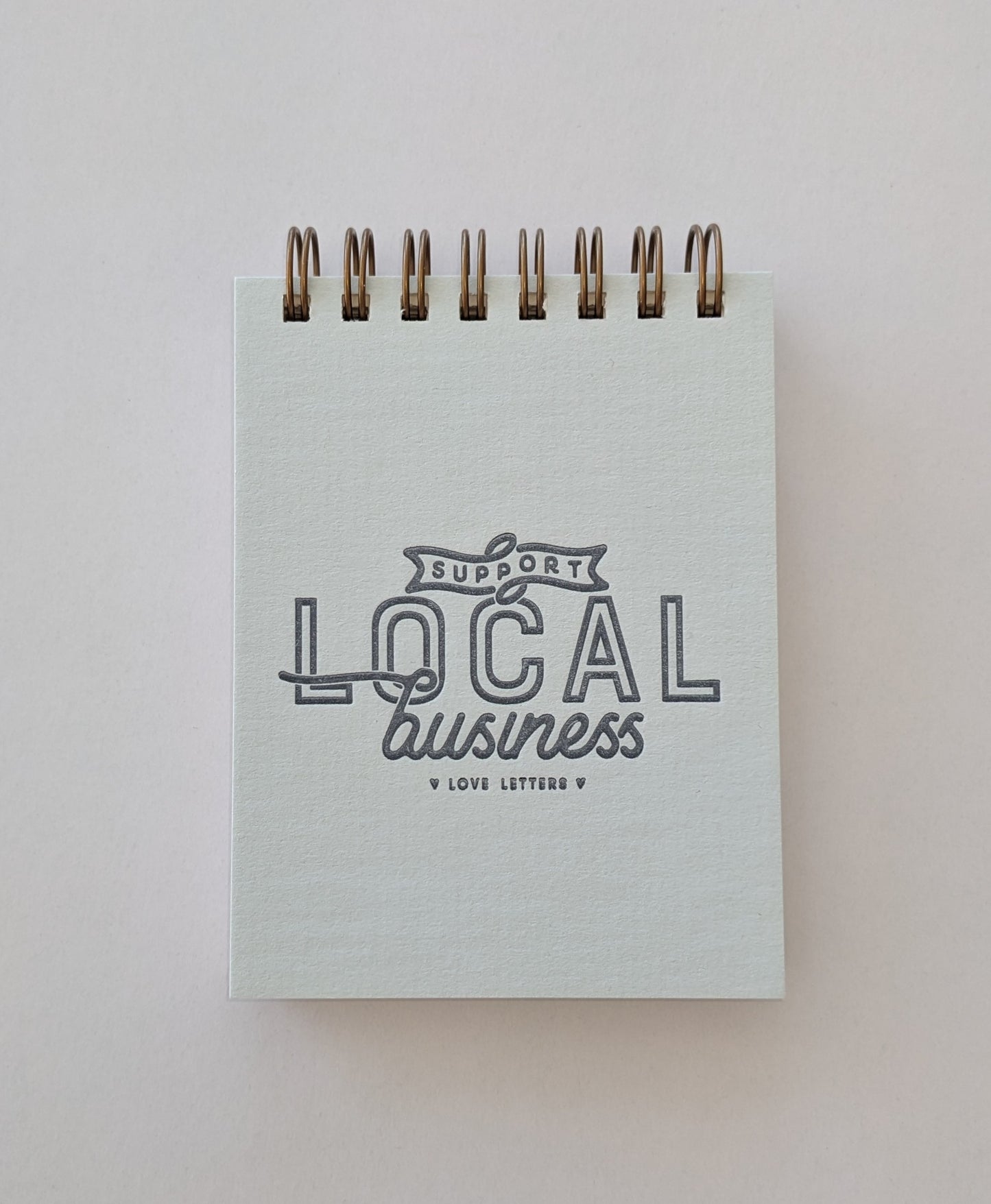 Mini Jotter Notebook; Support Local Business (Ocean Mist Cover)