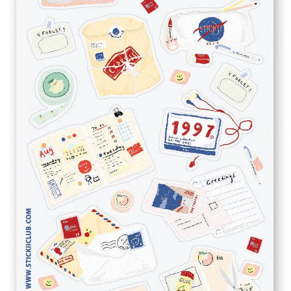Stickii Sticker Sheet; Stationery Essentials