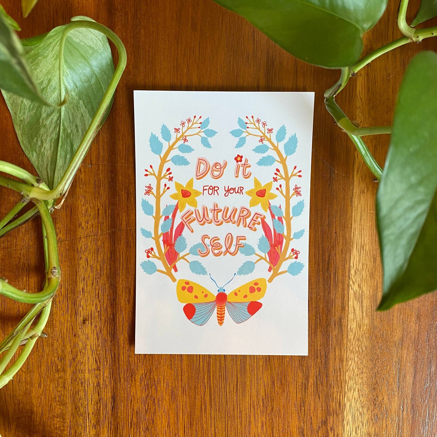 Postcard Set; Positive Affirmations (10 postcards) By Dream Folk Studio