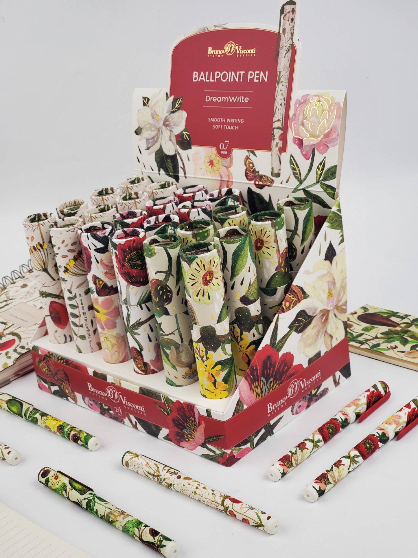Ballpoint Pens; DreamWrite Bloom Flora Series (3 Designs)