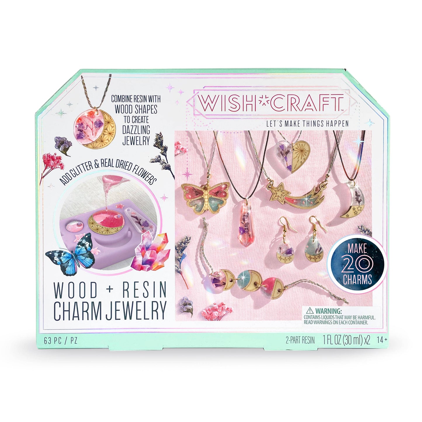 Wish Craft; Wood + Resin Charm Jewelry Kit