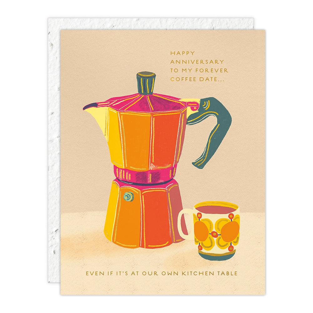Seedlings Anniversary Card; Espresso (Plantable Envelope)