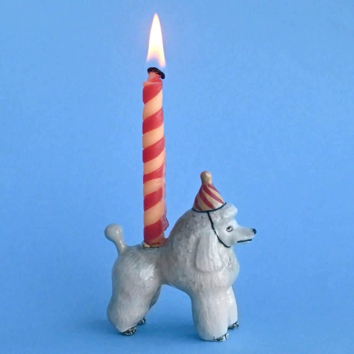 Camp Hollow Cake Topper; Poodle (Hand-Painted Porcelain)
