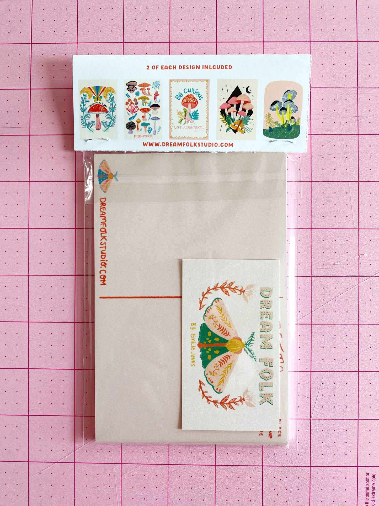Postcard Set; Mushrooms (10 postcards) By Dream Folk Studio