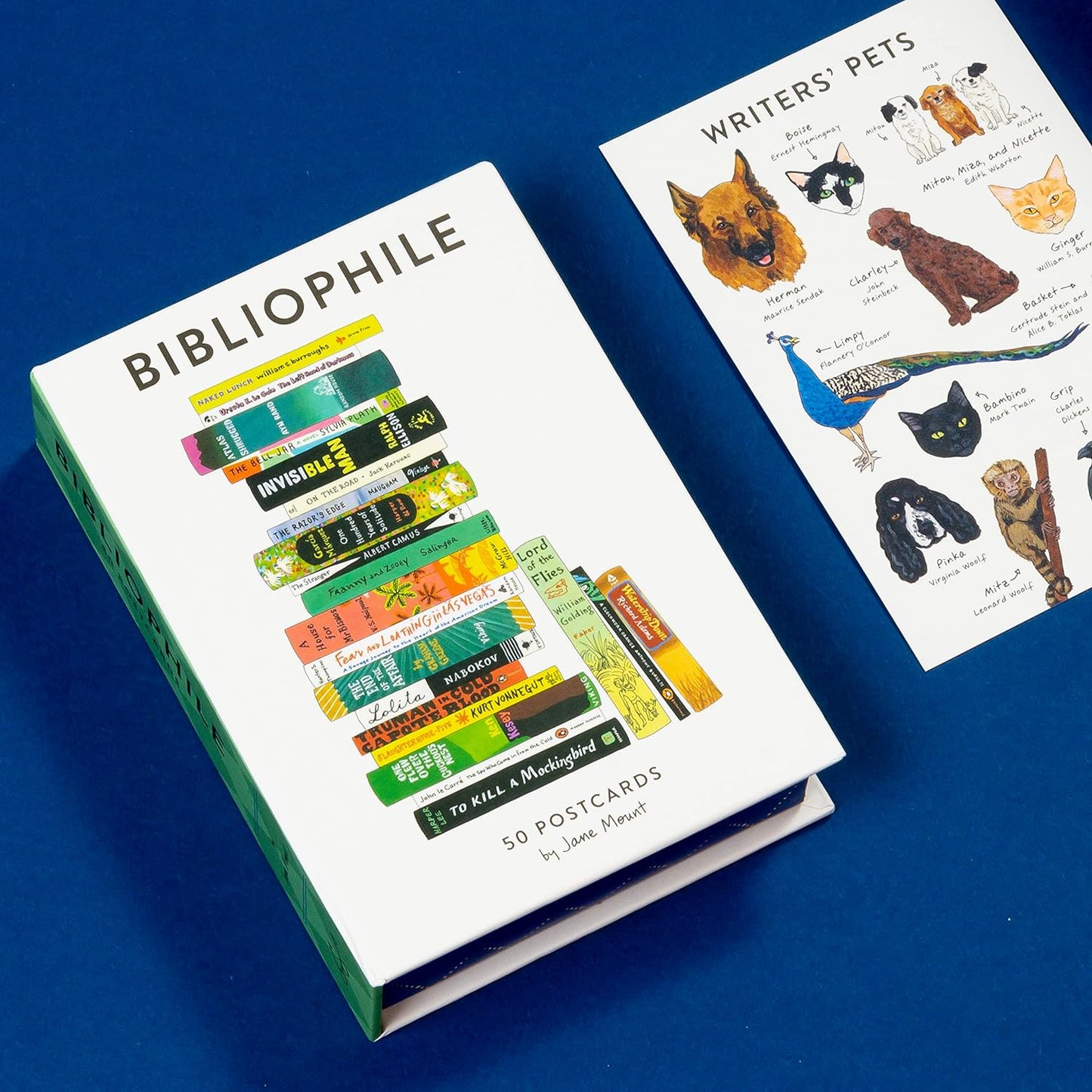 Postcard Set; Bibliophile By Jane Mount (50 Postcards)