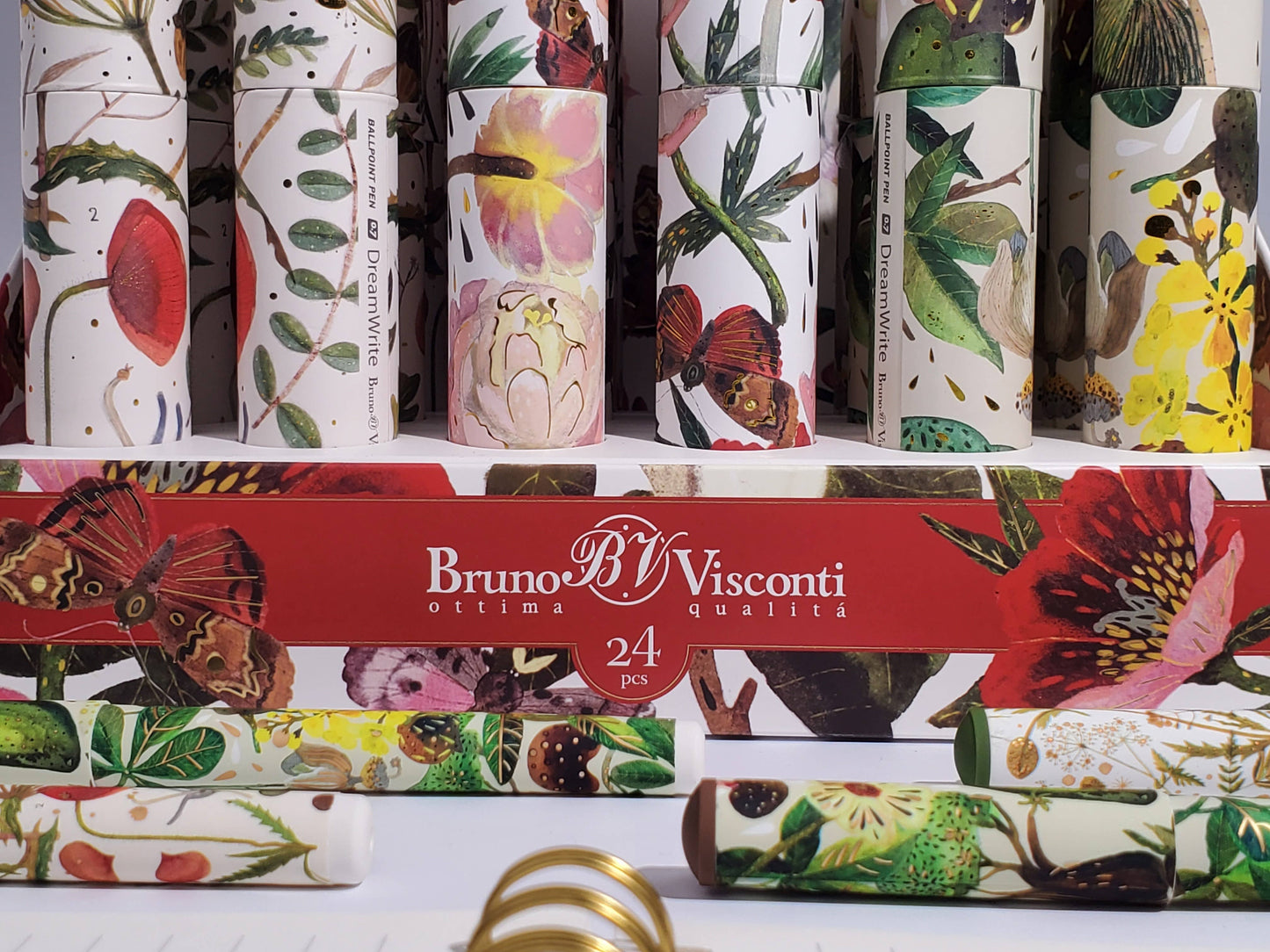 Ballpoint Pens; DreamWrite Bloom Flora Series (3 Designs)