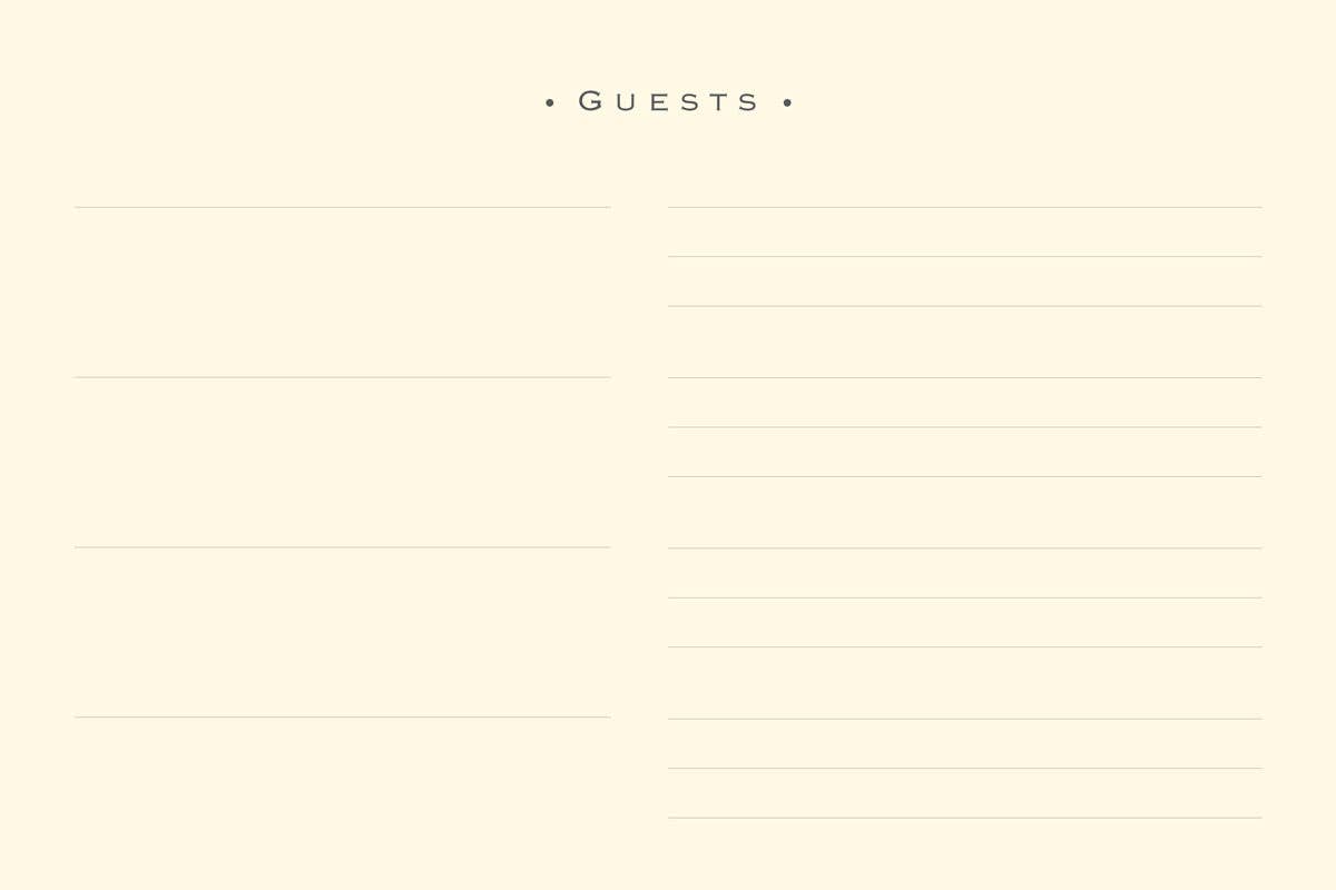 Guest Book (Sea Foam)