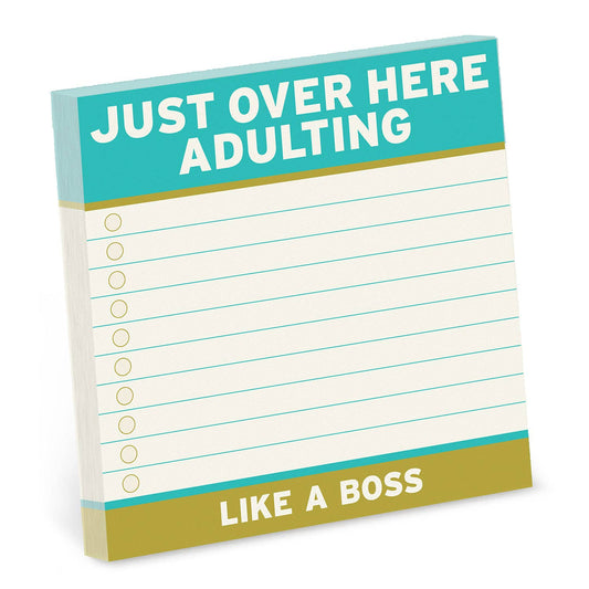 Adulting Large Sticky Notes (4x4 inches)