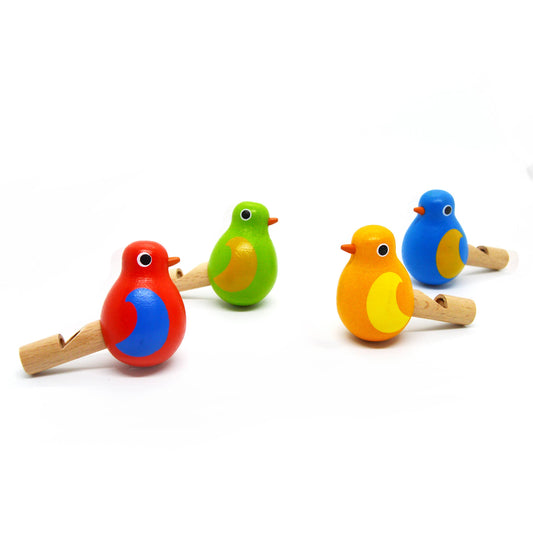 Wooden Bird Whistles; 4 Colors