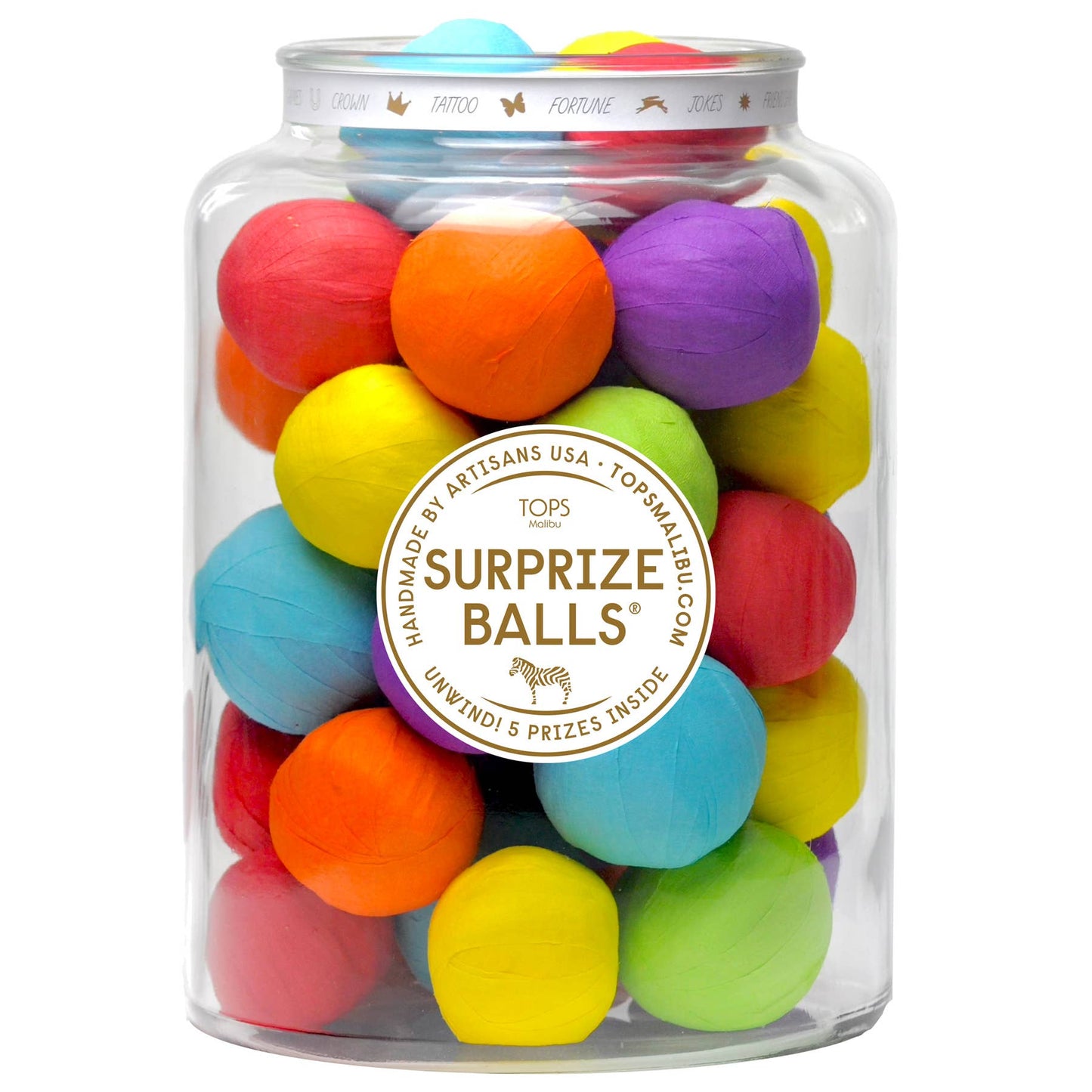 Mini Surprise Balls (5 Prizes Per Ball, Multi-Color)