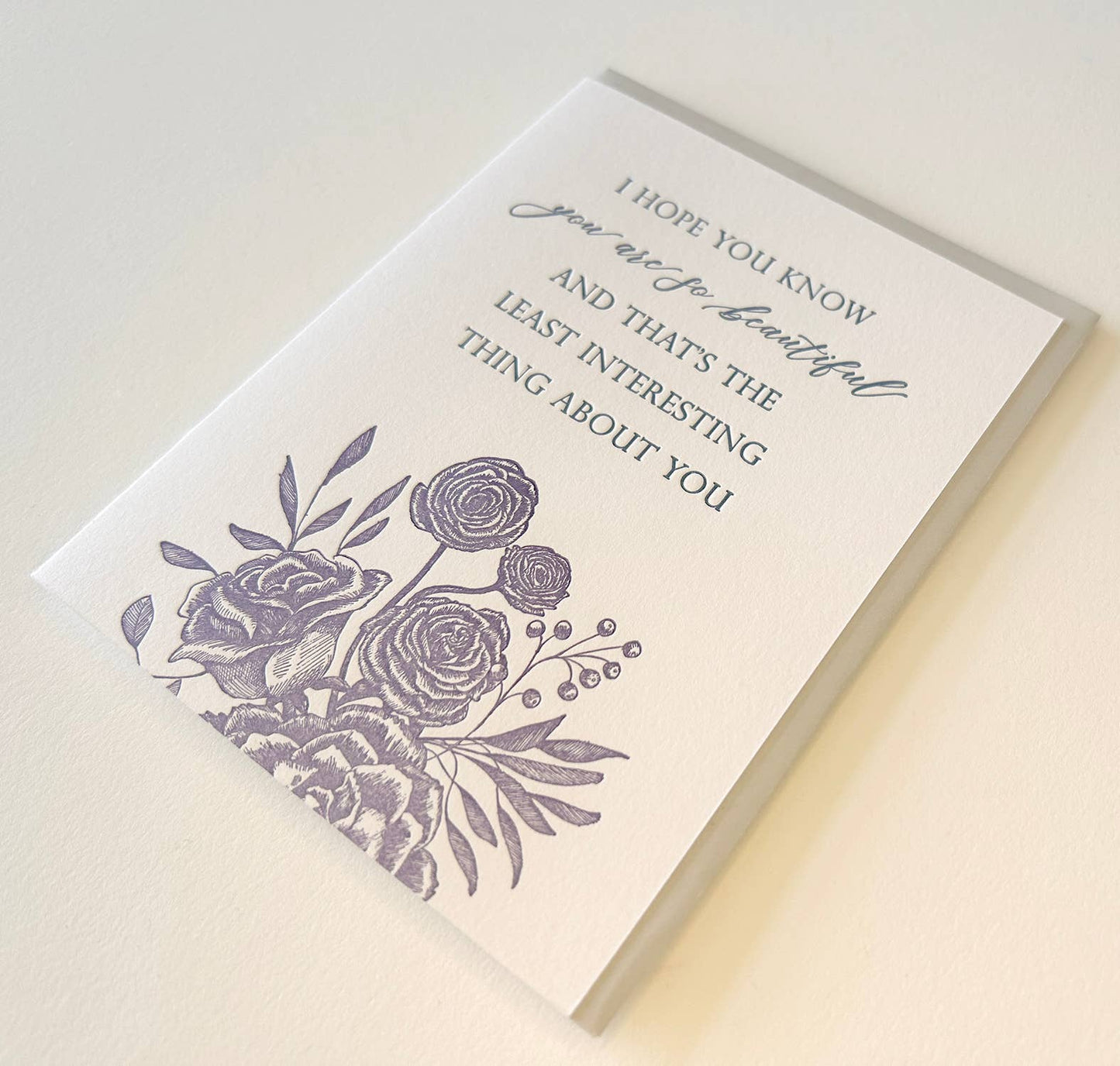 Love Card; I Hope You Know You Are So Beautiful