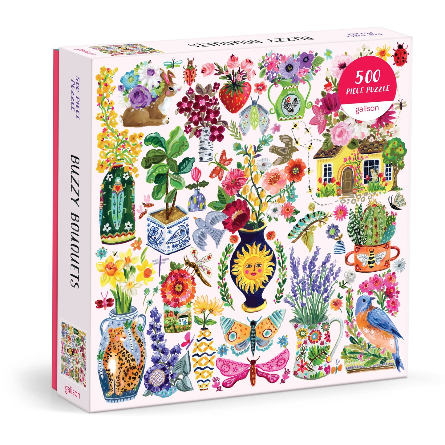 500 Piece Puzzle; Buzzy Bouquets